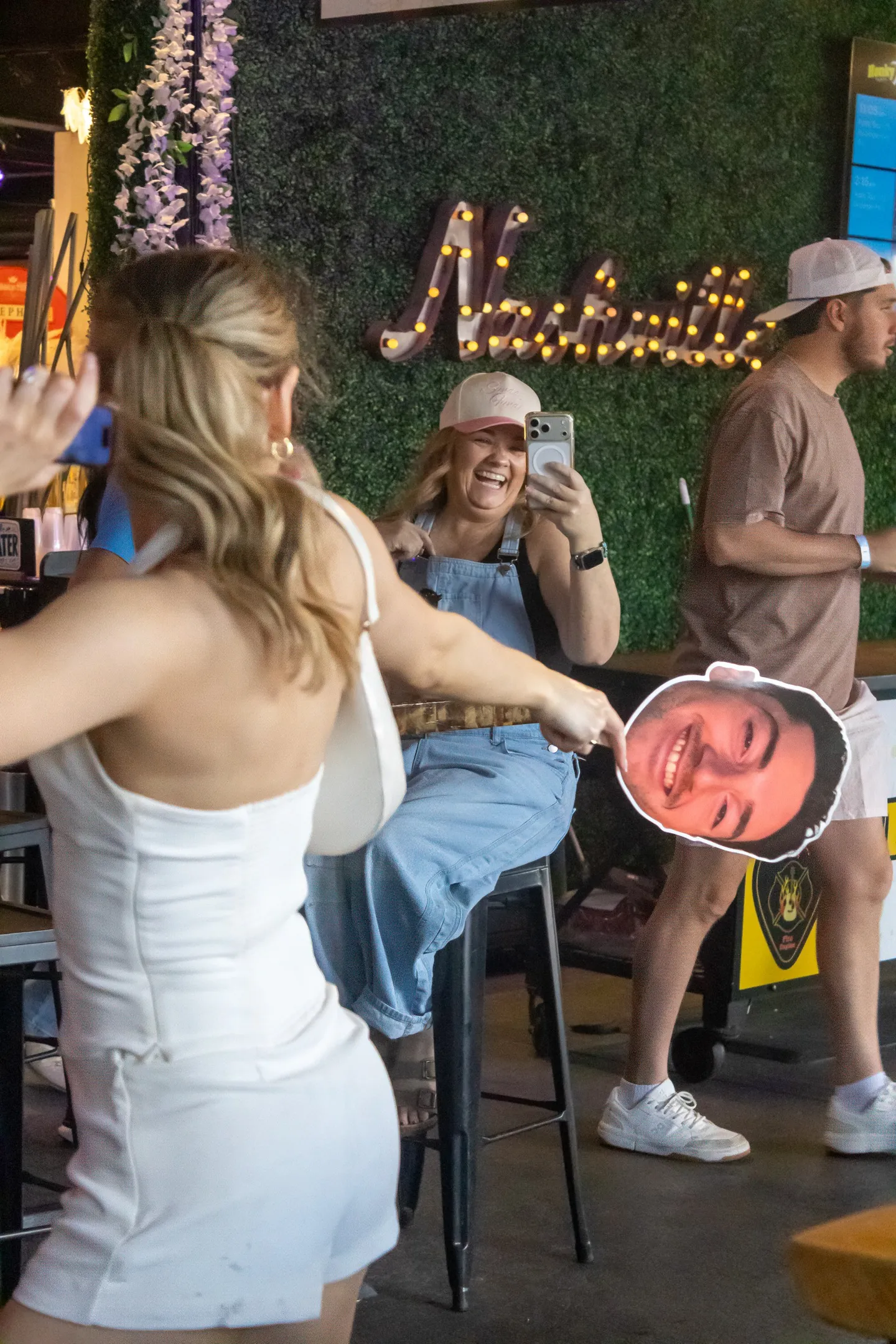 Guests enjoying the Honky Tonk Hideaway bar