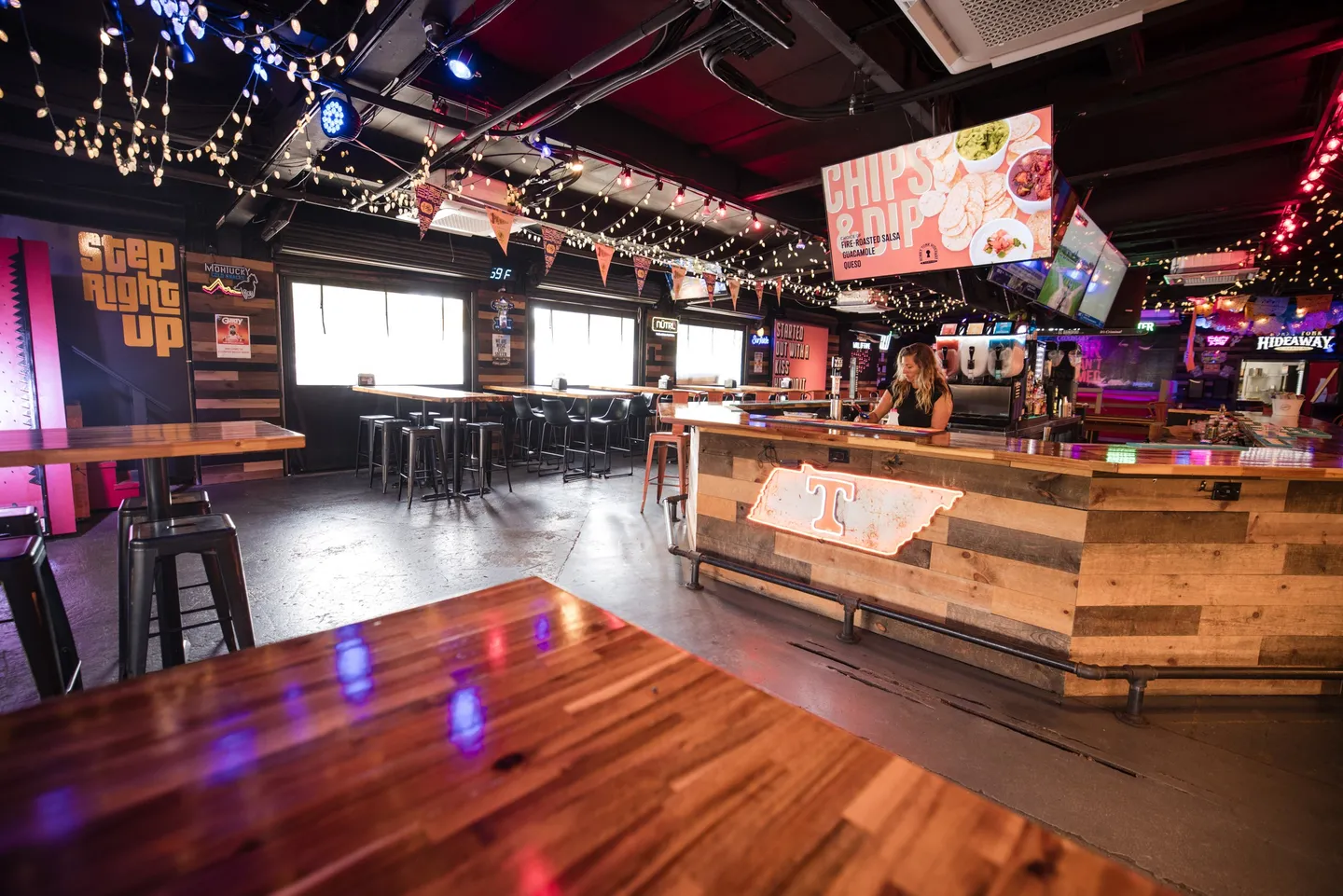 The Main Bar event space at Honky Tonk Hideaway