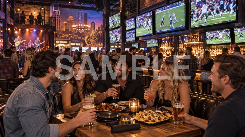 Sample sports-bar concept